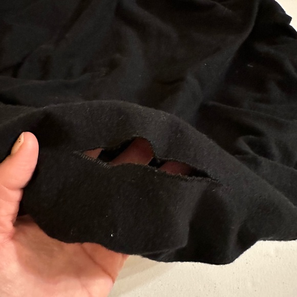 Black flannel saddle cover embroidered “Positive vibes good rides” - Picture 4 of 5